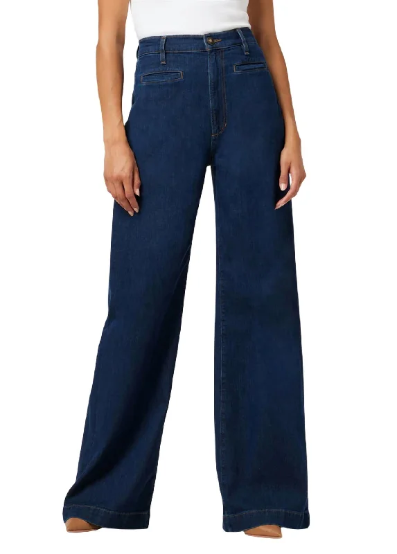 Cargo Jeans for Utility -Kate Wide Leg Jeans In Impress