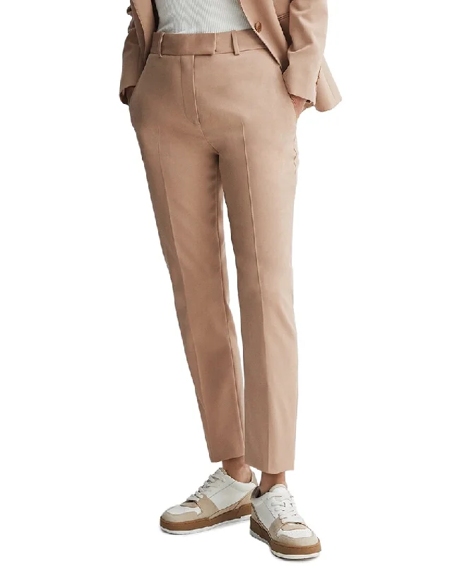 Elegant tight trousers for women with high-quality wool fabric for refined look -Reiss Marlie Wool-Blend Trouser