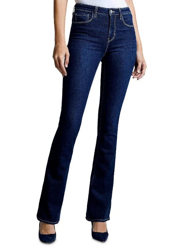 Father's Day Jeans for Present -Womens High Rise Pocket Wide Leg Jeans