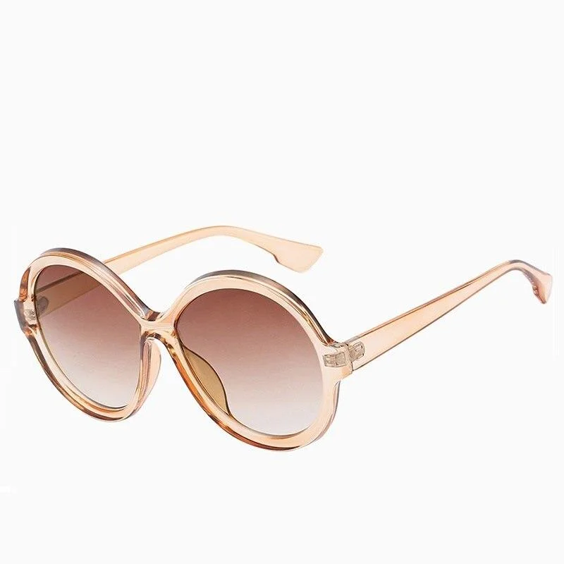 Tasseled Glasses for Exotic Look -Unique Vintage Retro Style Oversized Women's Round Sunglasses