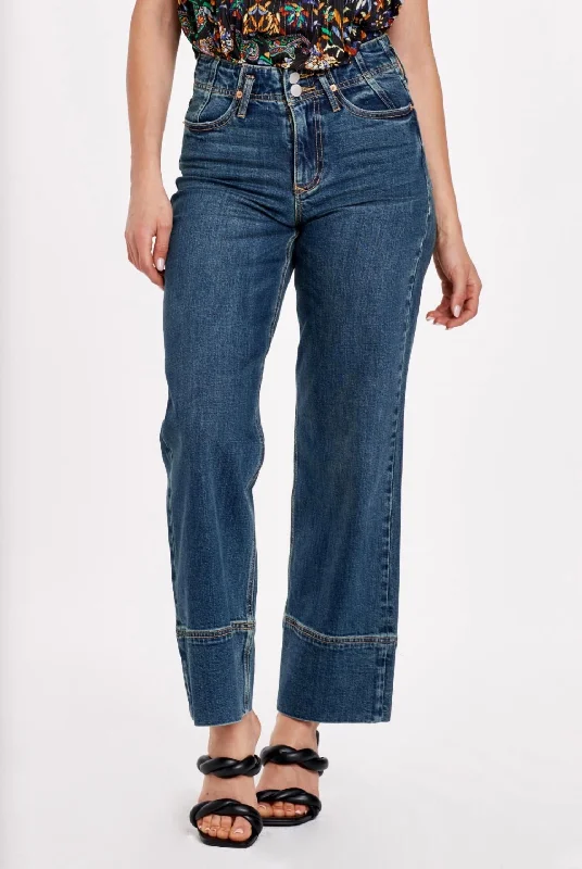 Stretch Jeans for Flexibility -Gunnar Wide Leg Jeans In Gysun