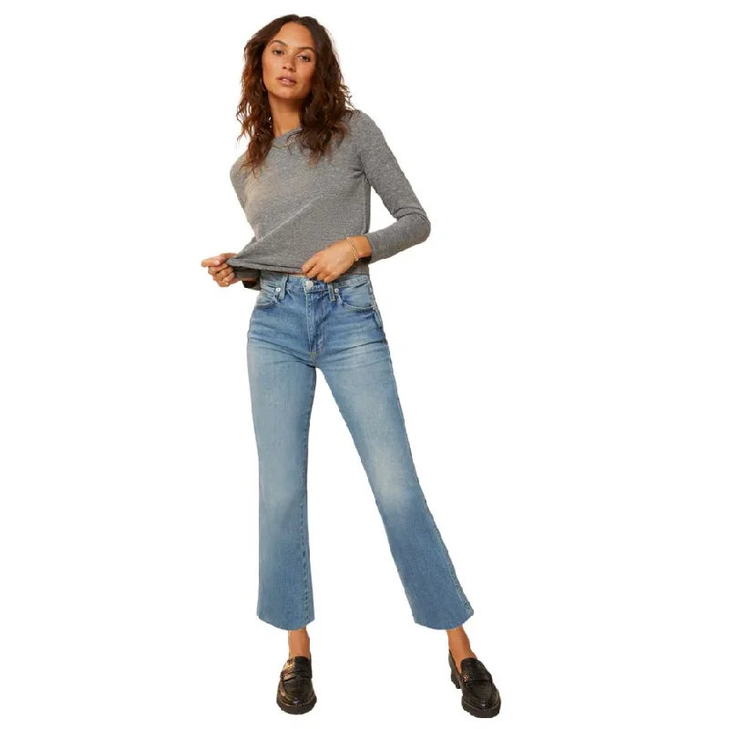 Weekend Jeans for Lazy -High Rise Kick Crop Jeans (Topanga)