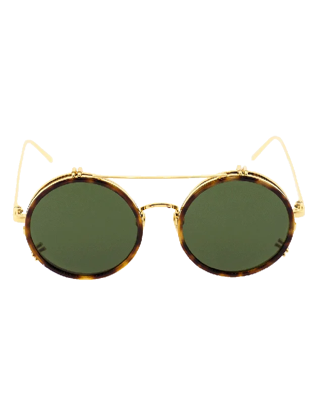 Fringed Glasses for Bohemian Vibe -T-Shell Round Sunglasses