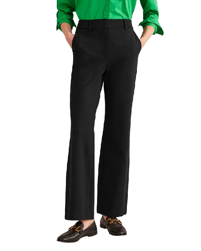 High-waisted tight trousers for women with tapered leg and vintage-inspired design -Boden Hampshire Flared Trouser