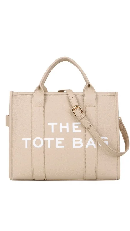 Handle bags with elegant gold-tone hardware -MJ Bag large - Cream