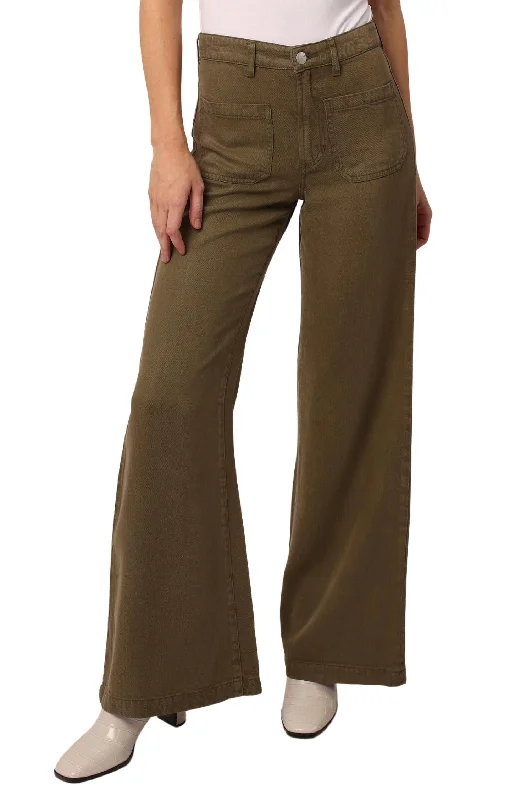 Cargo Jeans for Utility -Cooper Patch Pocket Wide Leg Jeans In Cypress