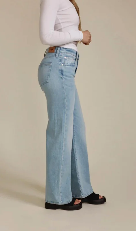 Birthday Jeans for Celebration -Marli Wide Leg Jeans In Crosby