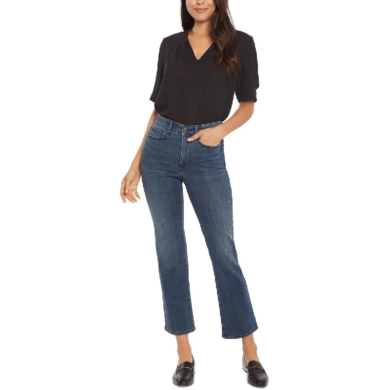 Cargo Jeans for Utility -Womens Denim Stretch Straight Leg Jeans