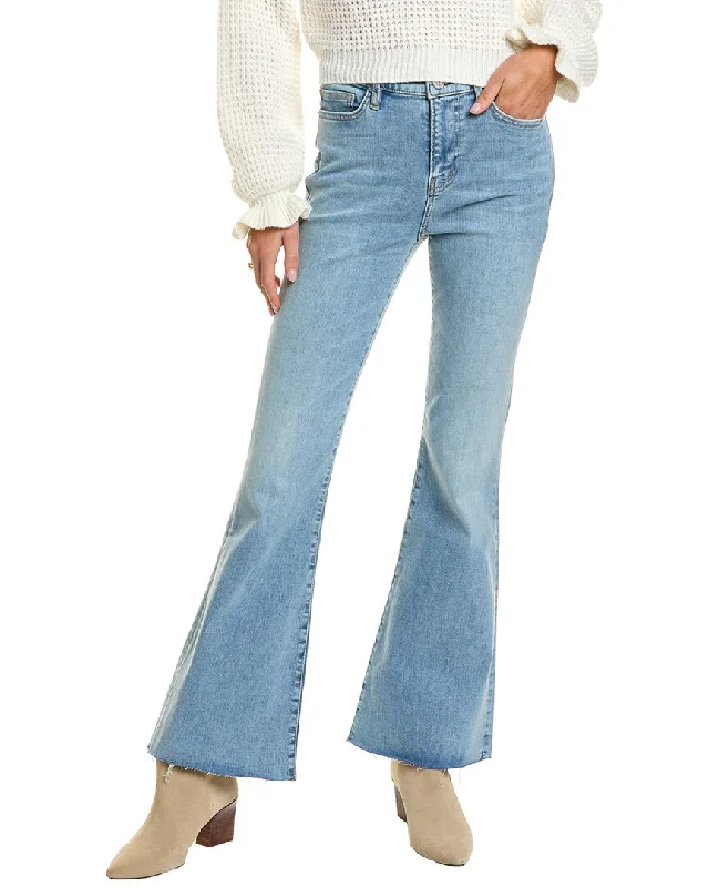 High-rise tight trousers for women with pleated front and classic look -FRAME Denim Le Easy Colorado Flare Jean