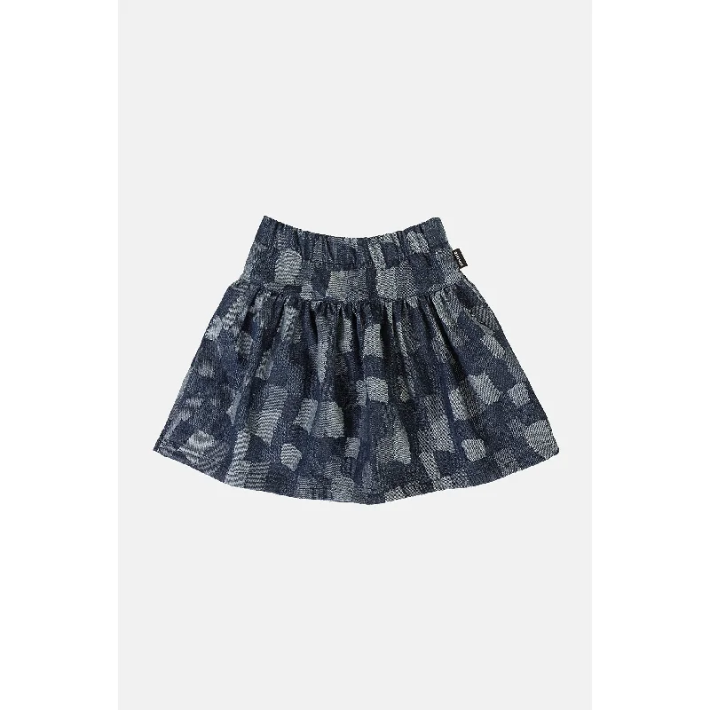 Solid Color Dresses for Simple -Minikid Jacquard Skirt