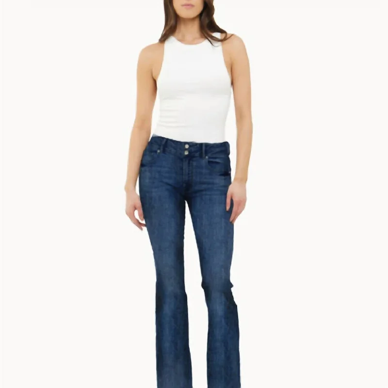 Party Jeans for Night Out -Mid Rise Wide Leg Jeans In Current