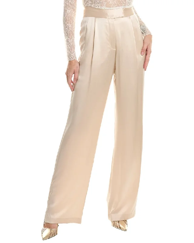 Soft stretch tight trousers for men with comfortable waistband for all-day wear -THE SEI Silk Wide Leg Pant