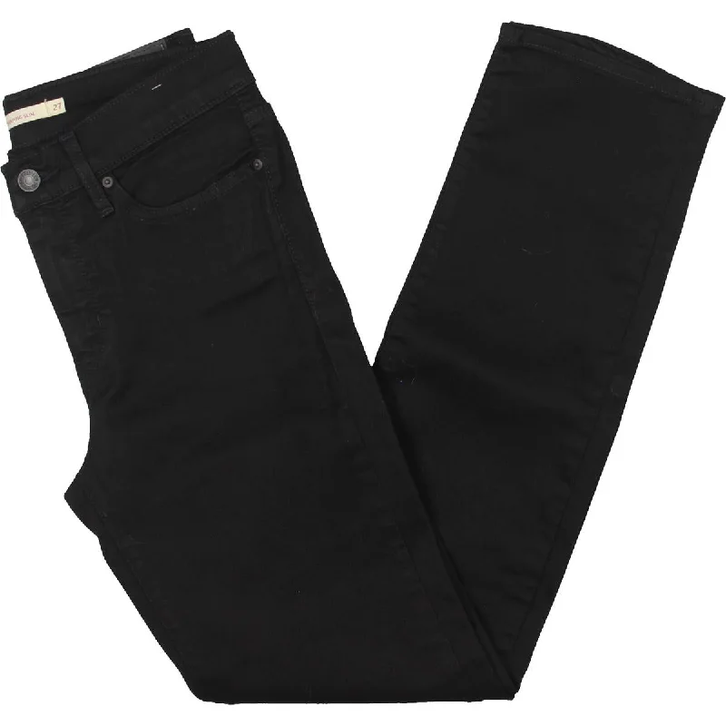 Business casual tight trousers for men with sleek design and refined finish -Womens Mid-Rise Slimming Slim Jeans