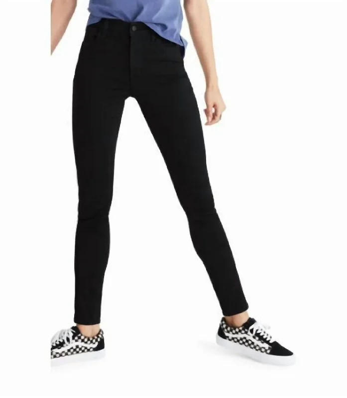 Elegant tight trousers for women with high-quality wool fabric for refined look -Roadtripper Bennett High Rise Denim Skinny Jeans In Black