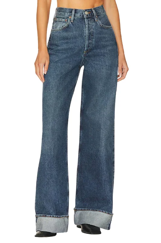 Office Jeans for Professional -Dame High Rise Wide Leg Jeans In Control