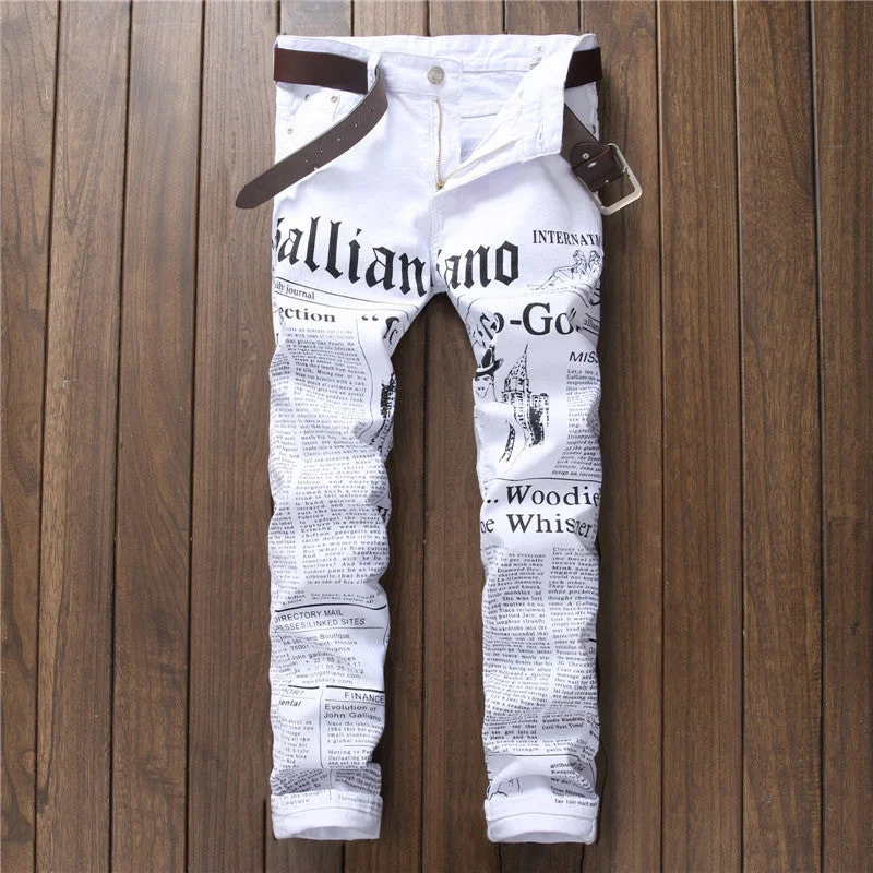 Hunting Jeans for Woods -Newspaper jeans