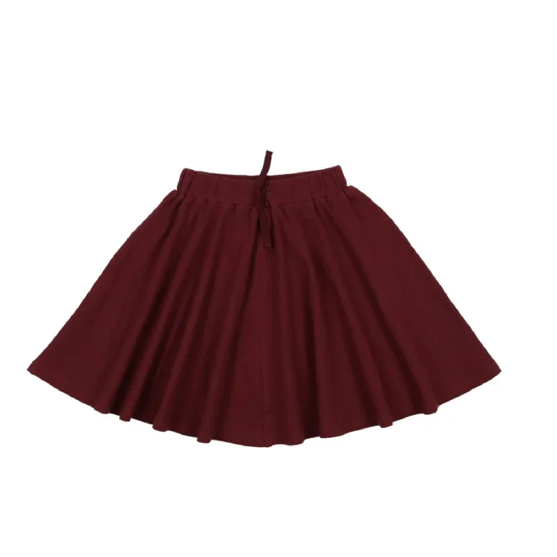 Beach Dresses for Coastal -Lil Legs Skirt Burgundy