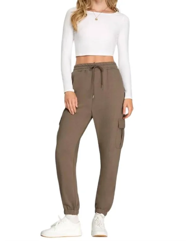 Tight office trousers for women with professional cut and flattering fit -Cargo Jogger In Ash