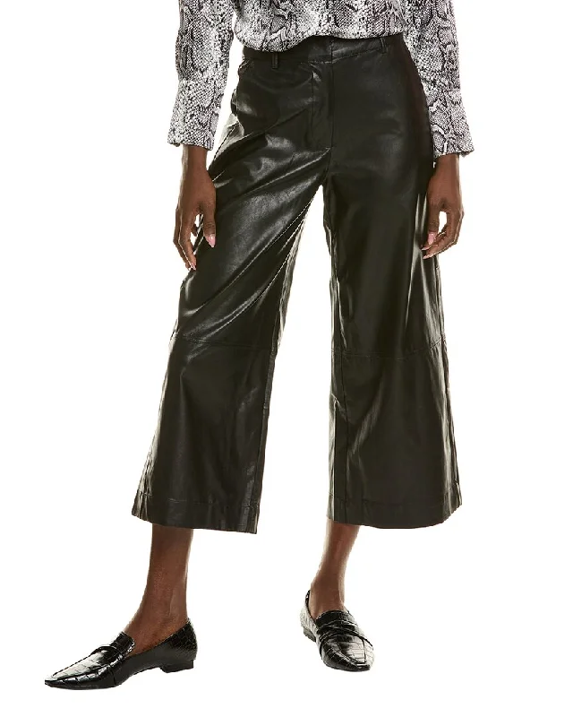 High-waisted tight trousers for women with belt loops for added style -tyler böe Rebecca Crop Pant