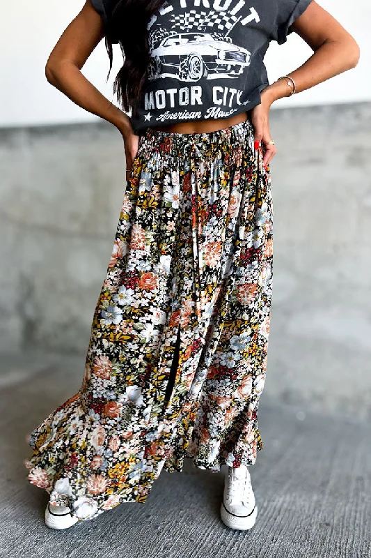 Birthday Dresses for Celebration -Claire Floral Maxi Skirt