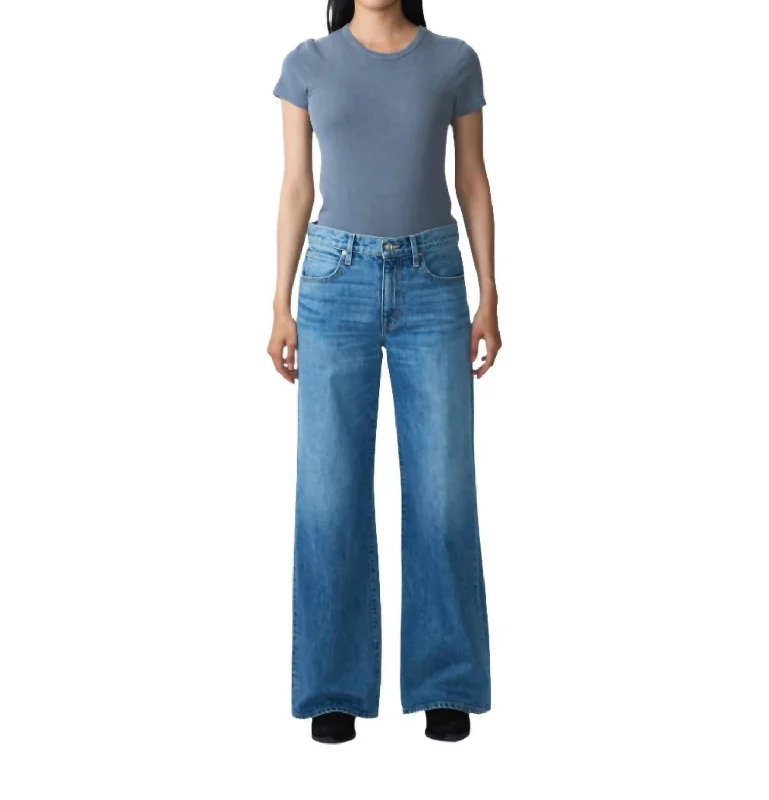 Cropped Jeans for Summer Look -Selena Wide Leg Jeans In Wildest Dreamb