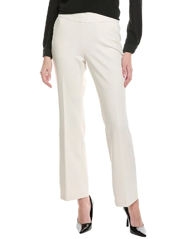 Versatile tight trousers for women with fold-over waist for adjustable comfort -Anne Klein High-Rise Bootleg Pant