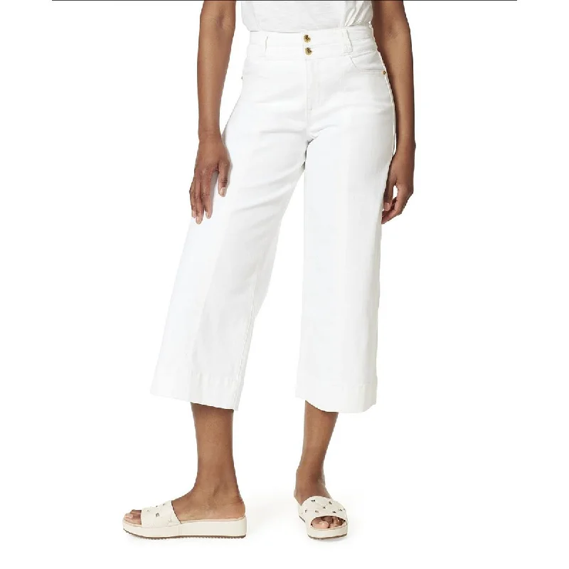 Straight-leg tight trousers for men with sharp crease and streamlined design -Womens High Rise Cropped Wide Leg Pants