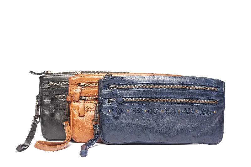 Handle bags with hidden pockets for security -Rugged Hide Soren