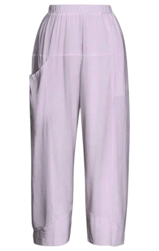 Sleek tight trousers for men with black color and slim, sharp cut -Women's Turin Pants In Lilac