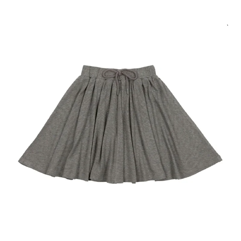 Indian Dresses with Intricacy -Lil Legs Skirt Light Heather Grey