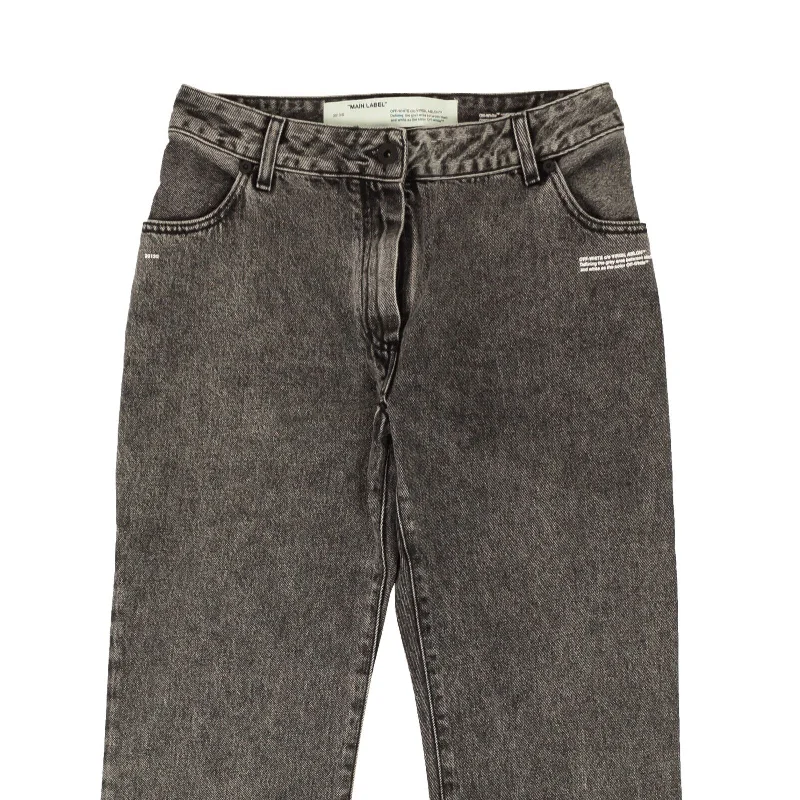 Organic Jeans for Natural -Dark Grey Wash Cropped Leg Jeans