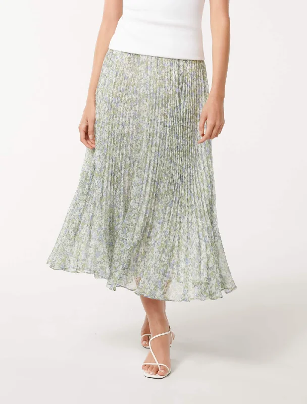 Cocktail Dresses for Party Time -Della Pleated Skirt