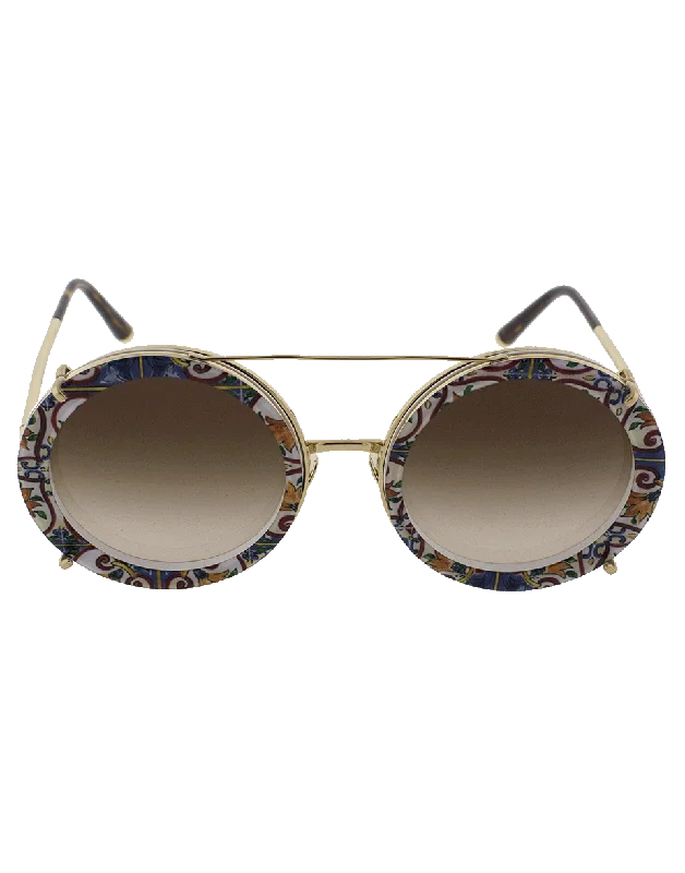 Plastic Framed Sunglasses for Lightweight -Havana Maioliche Sunglasses