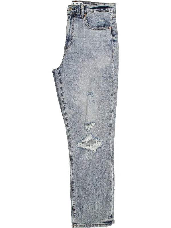 Recycled Jeans for Green -Womens Organic Cotton Denim Straight Leg Jeans