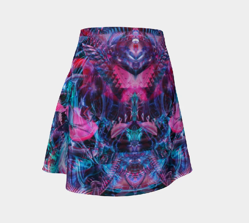 Flared Dresses for Retro -CREATIVE CHAOS FLARE SKIRT