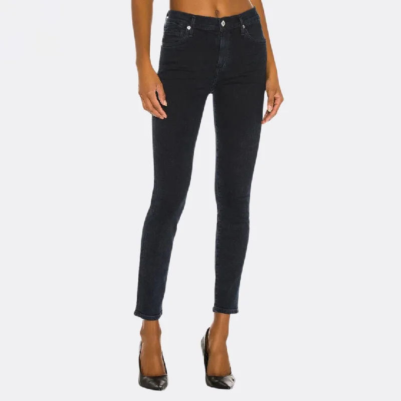 Gym Jeans for Workout -Rocket Ankle Mid Rise Skinny (Ultra Marine)