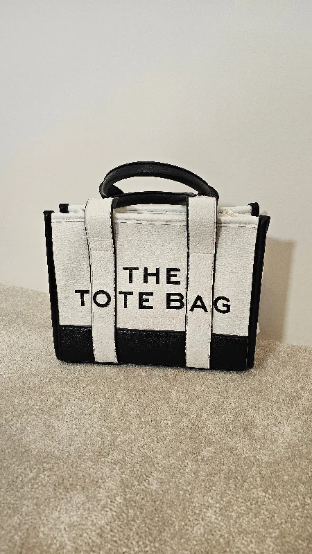 Handle bags with padded straps for comfort -MJ Bag- White/Black