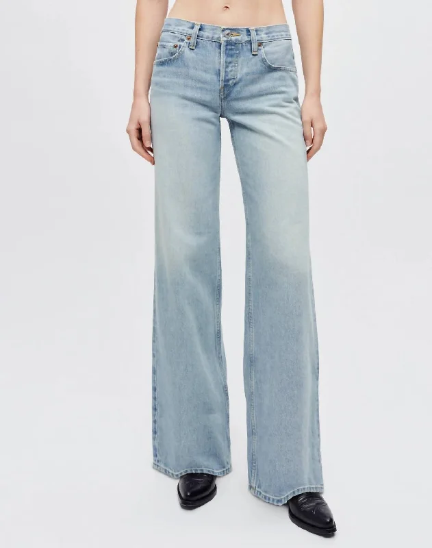 Cutoff Shorts Jeans for Fun -Mid Rise Wide Leg Jeans In Mojave