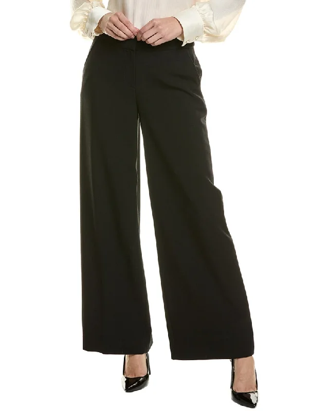 Straight-leg tight trousers for men with sharp crease and streamlined design -Tahari ASL Crepe Pant