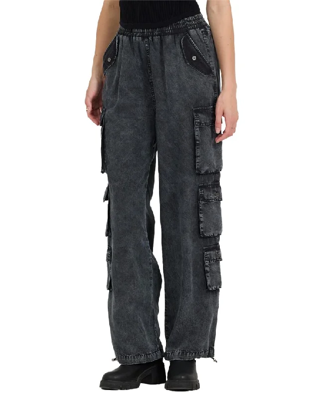 High-waisted tight trousers for women with pleated front and polished design -Vintage Havana Tencel Cargo Pant