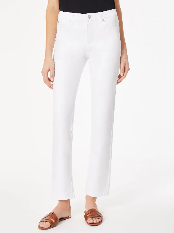 Organic Jeans for Natural -Lexington Straight Leg Jeans, Soft White