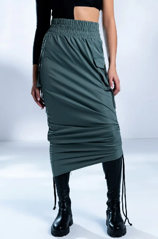 Maximalist Dresses for Bling -FOLLOW ME ADJUSTABLE CARGO SKIRT