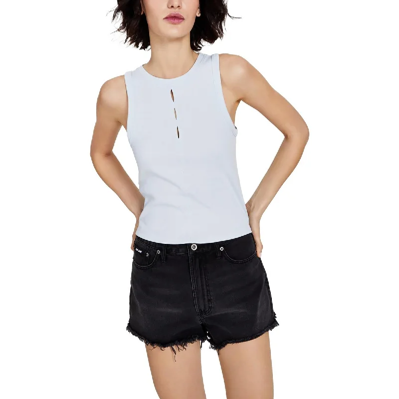 Boyfriend Jeans for Relaxed -DKNY Jeans Womens Slit Tank Top