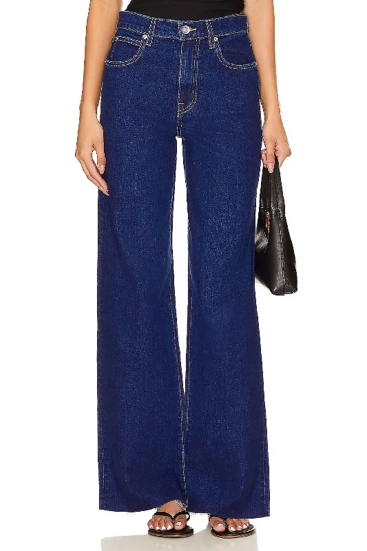 Valentine's Day Jeans for Romantic -Grace Wide Leg Jeans In Western Hero