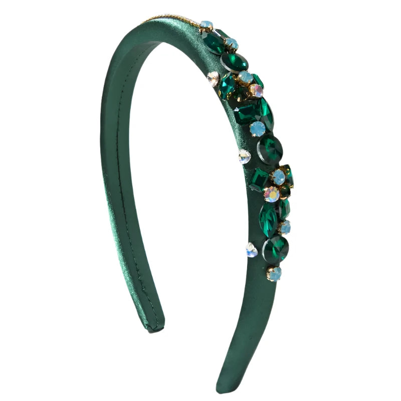 Handle bags with elegant gold-tone hardware -Darcy Green Hairband