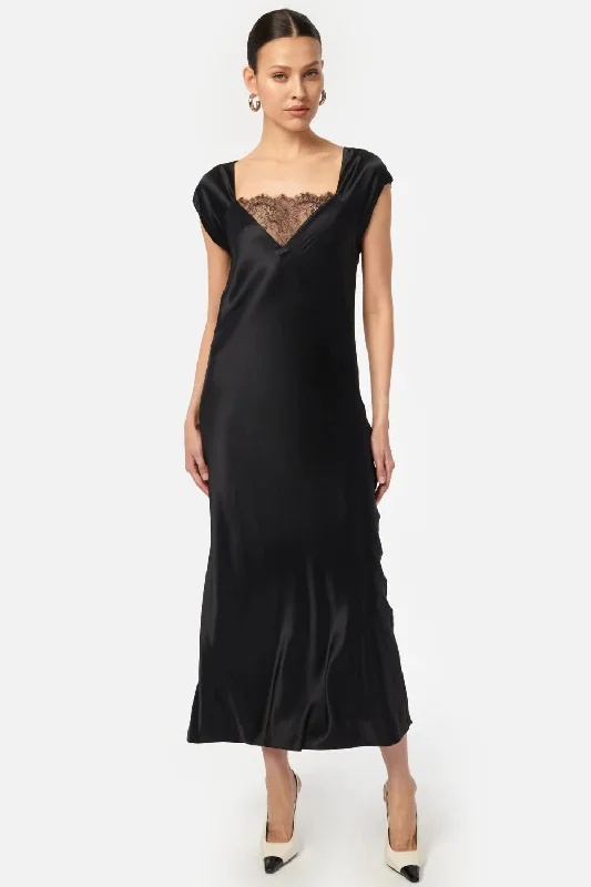 Black One-piece Dress for Elegance -Remy Dress in Black