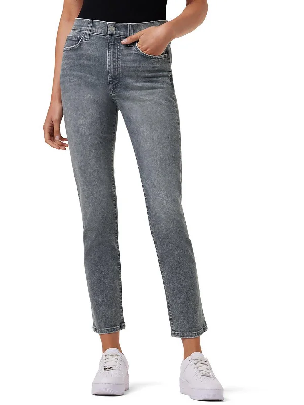 Weekend Jeans for Lazy -Womens High Rise Ankle Straight Leg Jeans