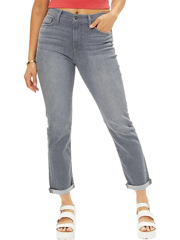 Back Pocket Jeans for Design -Blair Womens High-Rise Cropped Straight Leg Jeans