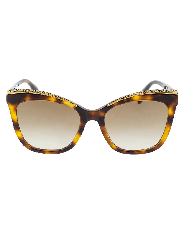 Ski Sunglasses for Winter Sports -Cat-Eye Jeweled Frame Sunglasses