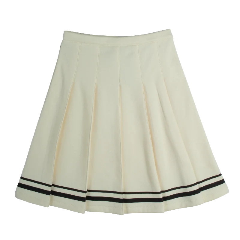 Printed Dresses with Patterns -Crew Kids White Caio Skirt